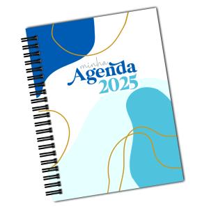 Agenda Empresarial Personalizada Offset 75gr 15x21 2 dias por página Brilho ou Fosco  Miolo interno Preto e branco